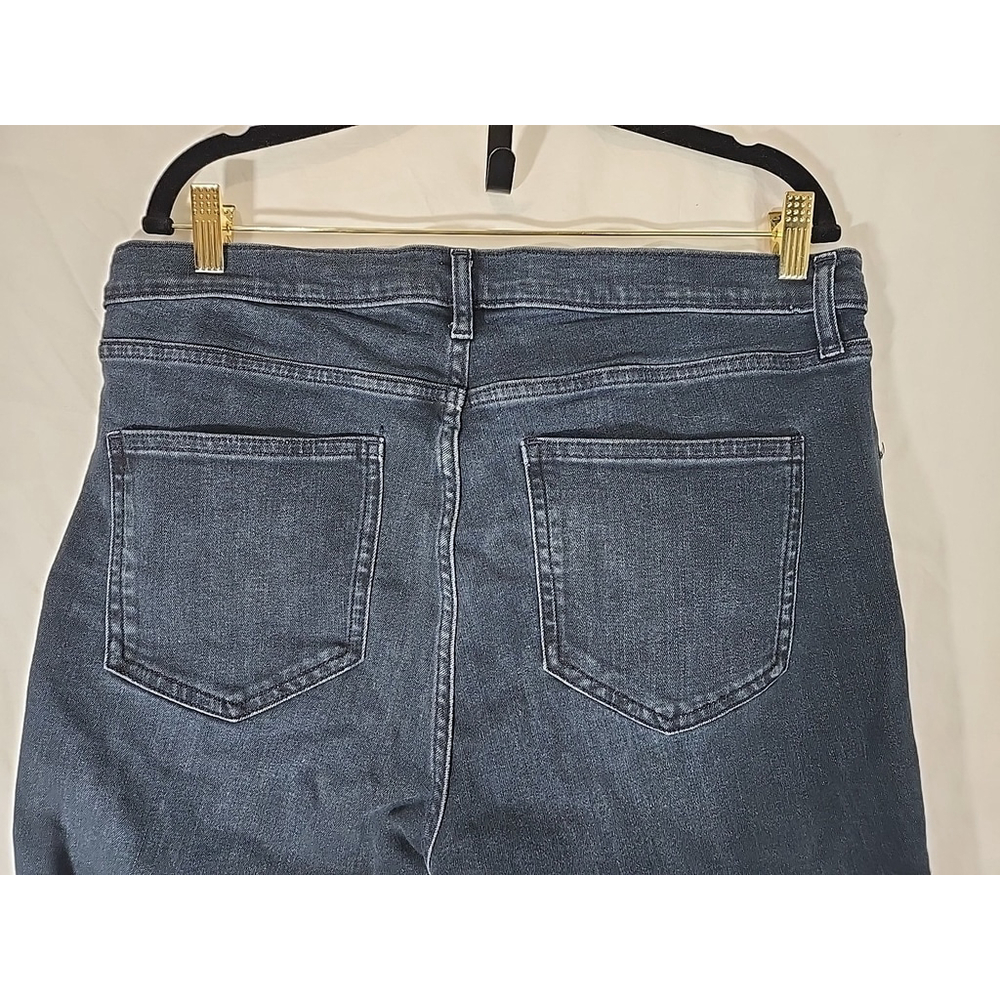 Gap Size 33 High Rise Cigarette Jeans Medium Wash Ankle Straight Denim - Picture 7 of 10